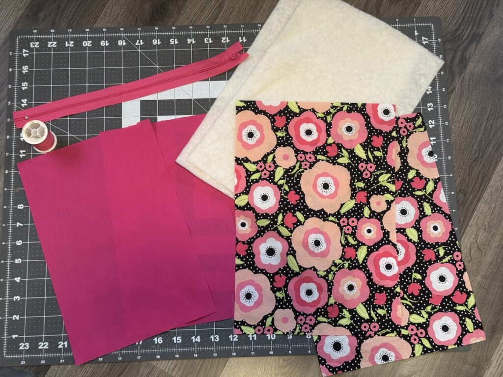 materials needed for sewing a boxy bag